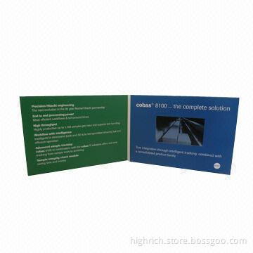4.3-inch LCD Screen Video Brochure Greeting Card with 320 x 240P Resolution